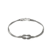 JOHN HARDY Love Knot Sterling Silver Bracelet 3.6mm